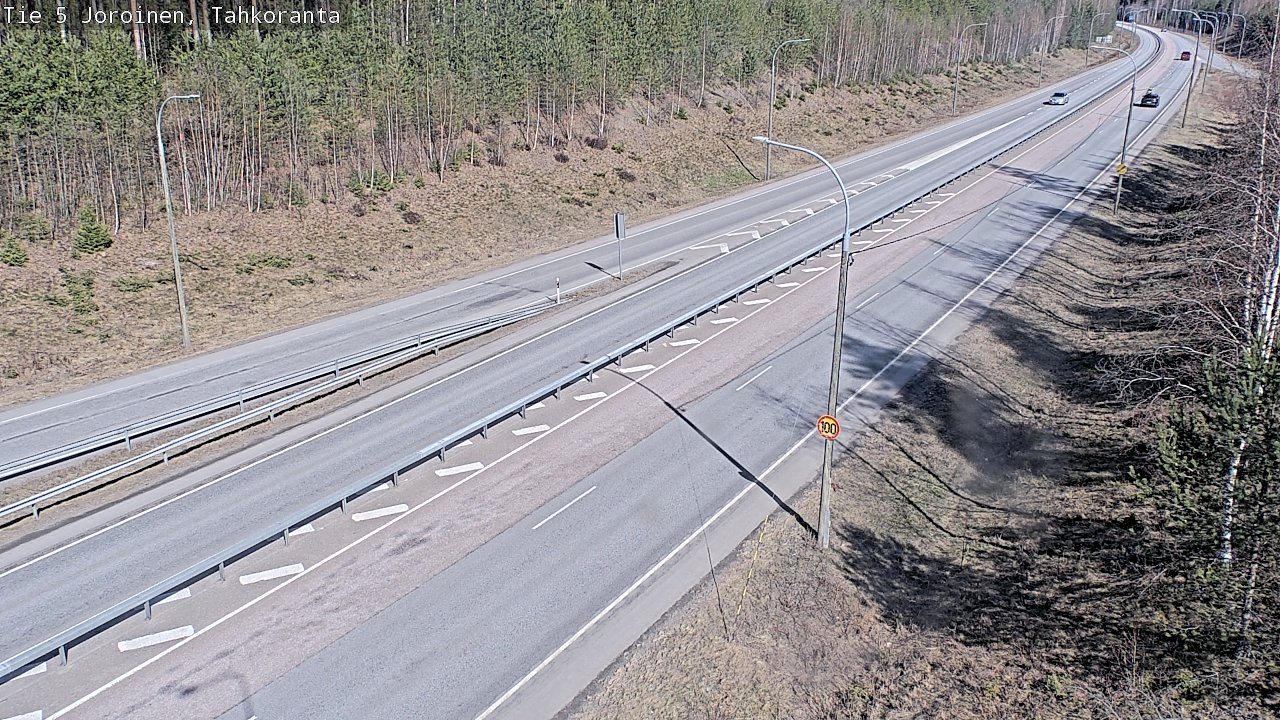 Weather Camera Image Road 5 Joroinen, Tahkoranta, Joroinen, Pohjois-Savo
