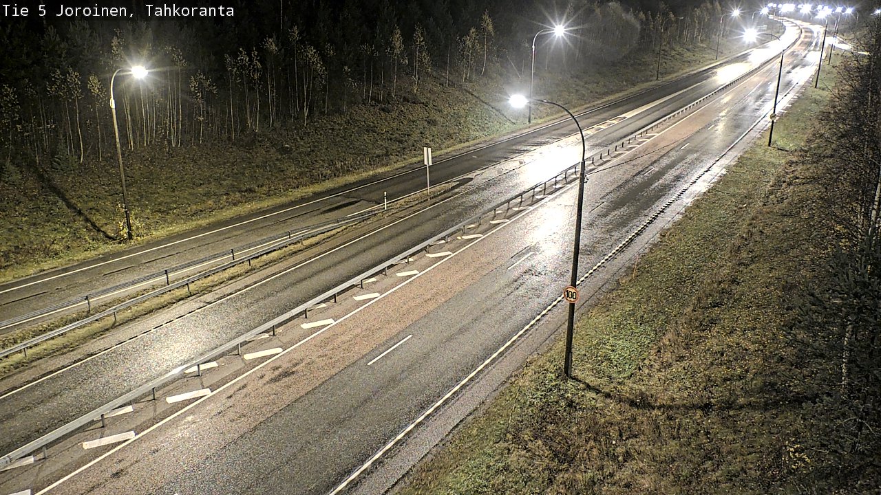 Weather Camera Image Väg 5 Jorois, Tahkoranta, Joroinen, Pohjois-Savo