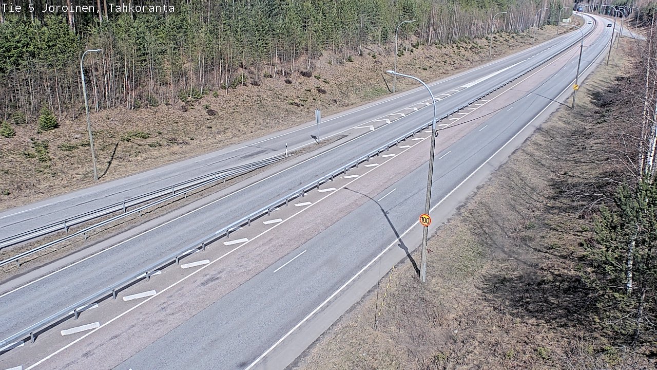 Weather Camera Image Road 5 Joroinen, Tahkoranta, Joroinen, Pohjois-Savo