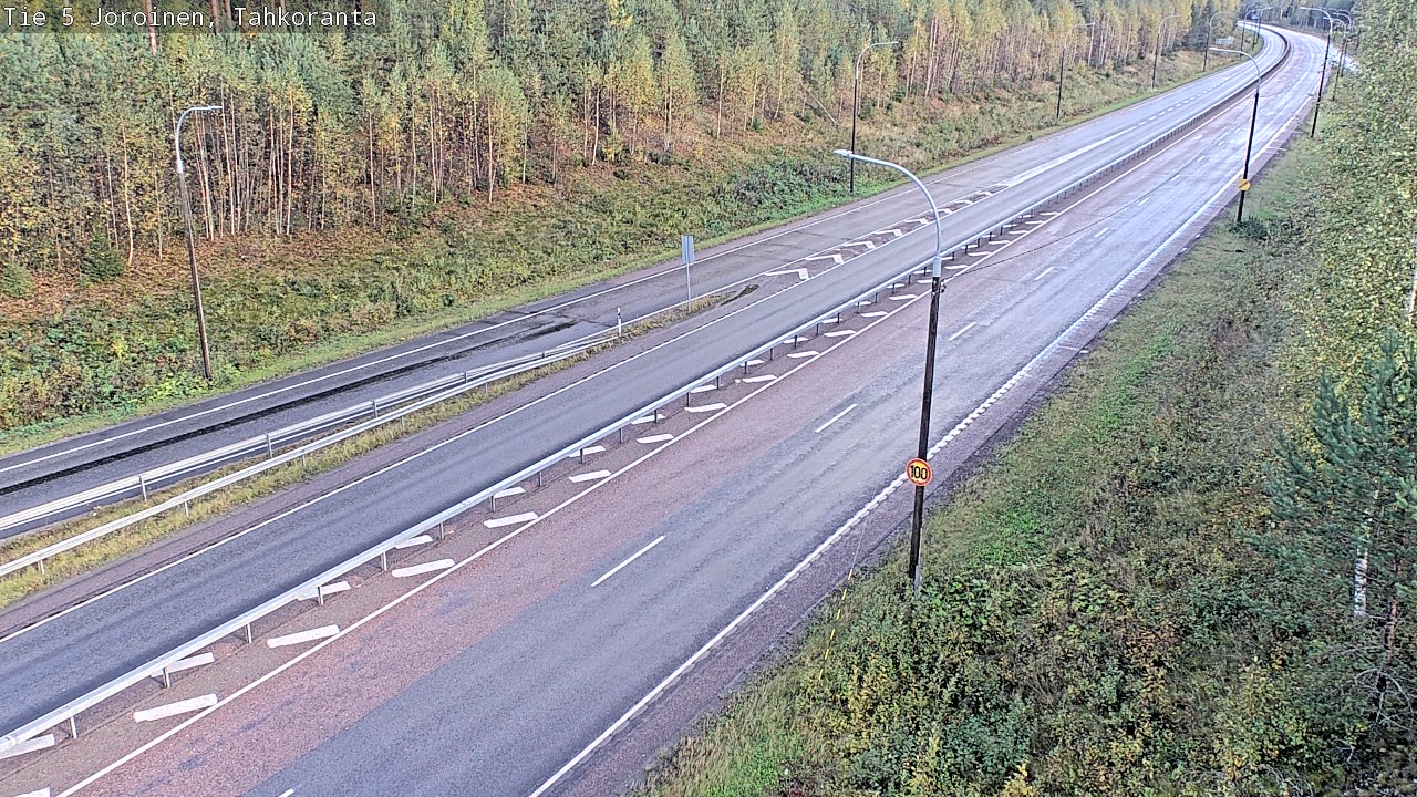 Weather Camera Image Väg 5 Jorois, Tahkoranta, Joroinen, Pohjois-Savo