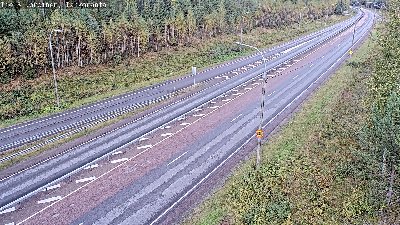 Weather Camera Image Väg 5 Jorois, Tahkoranta, Joroinen, Pohjois-Savo