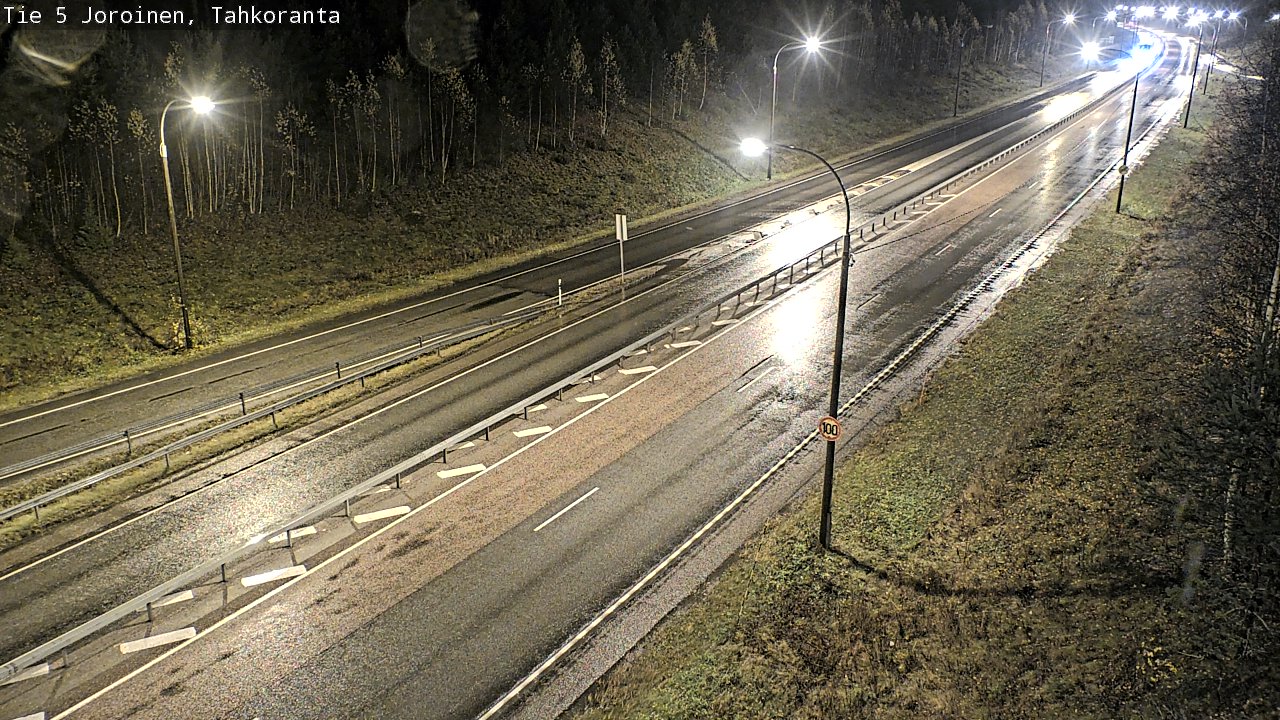 Weather Camera Image Väg 5 Jorois, Tahkoranta, Joroinen, Pohjois-Savo