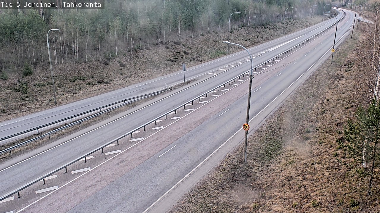 Weather Camera Image Road 5 Joroinen, Tahkoranta, Joroinen, Pohjois-Savo