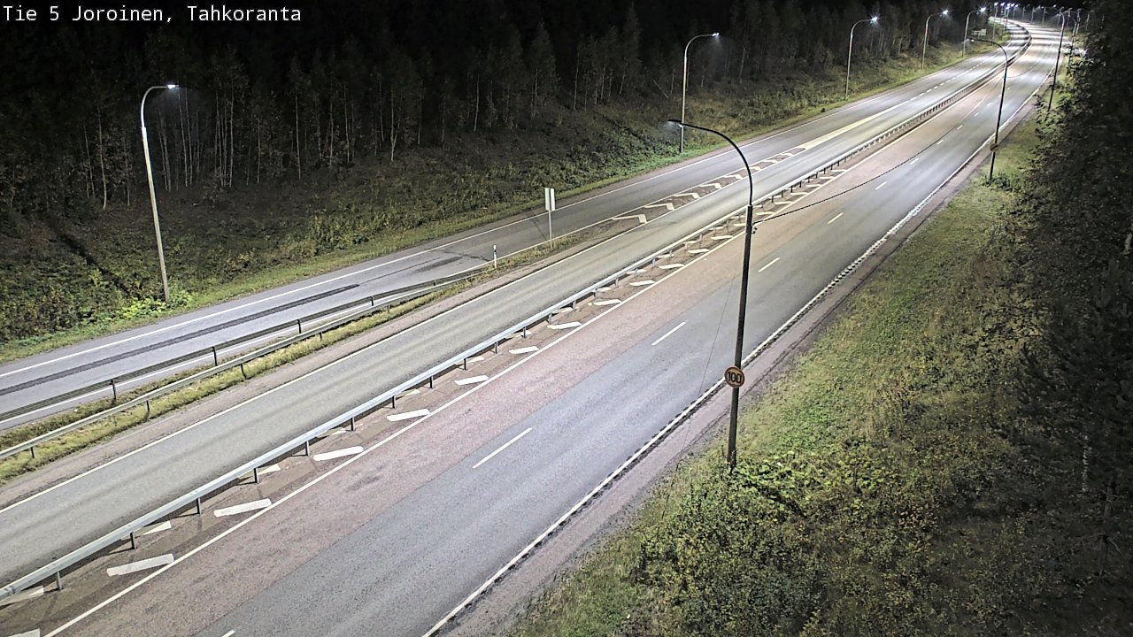 Weather Camera Image Väg 5 Jorois, Tahkoranta, Joroinen, Pohjois-Savo