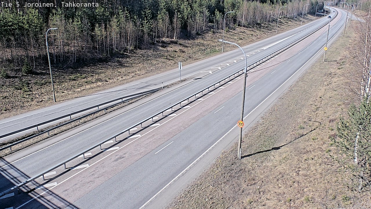 Weather Camera Image Road 5 Joroinen, Tahkoranta, Joroinen, Pohjois-Savo
