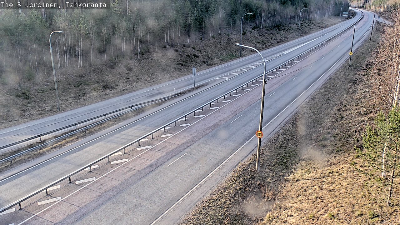 Weather Camera Image Road 5 Joroinen, Tahkoranta, Joroinen, Pohjois-Savo