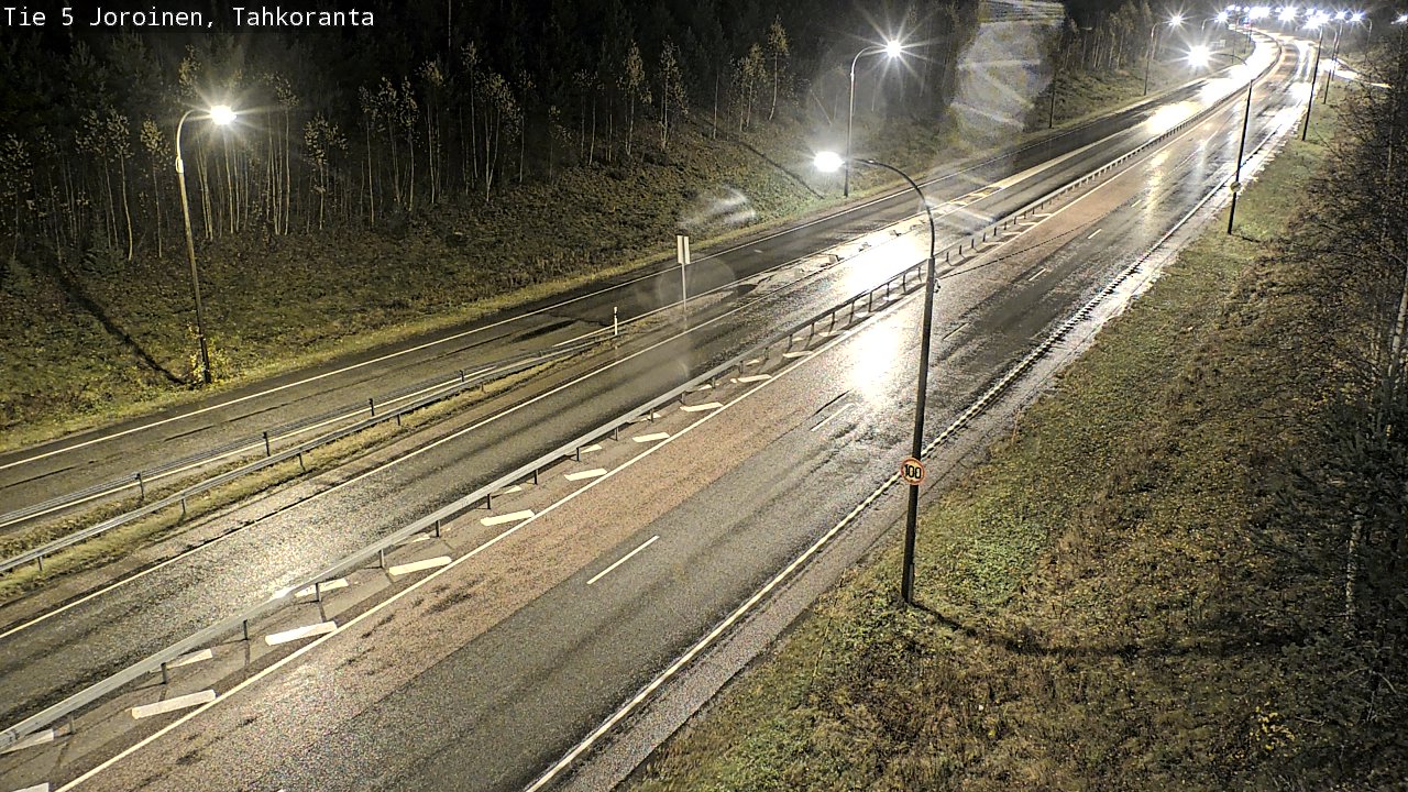 Weather Camera Image Väg 5 Jorois, Tahkoranta, Joroinen, Pohjois-Savo