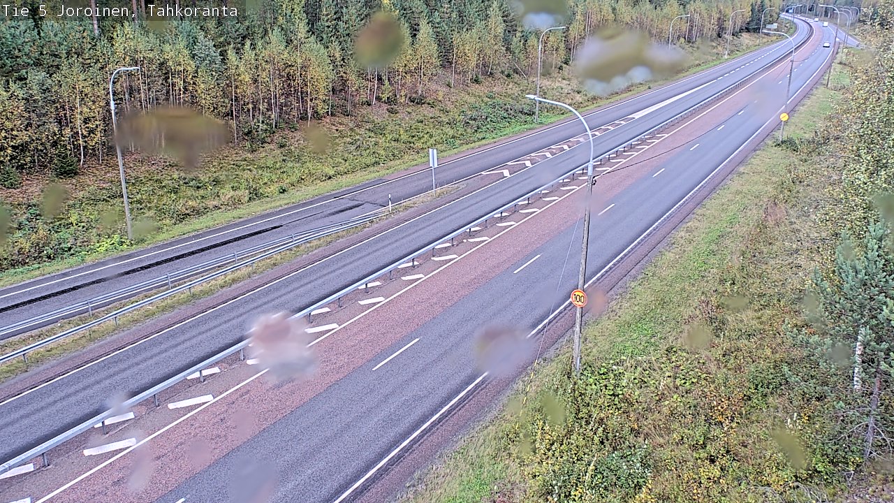 Weather Camera Image Väg 5 Jorois, Tahkoranta, Joroinen, Pohjois-Savo