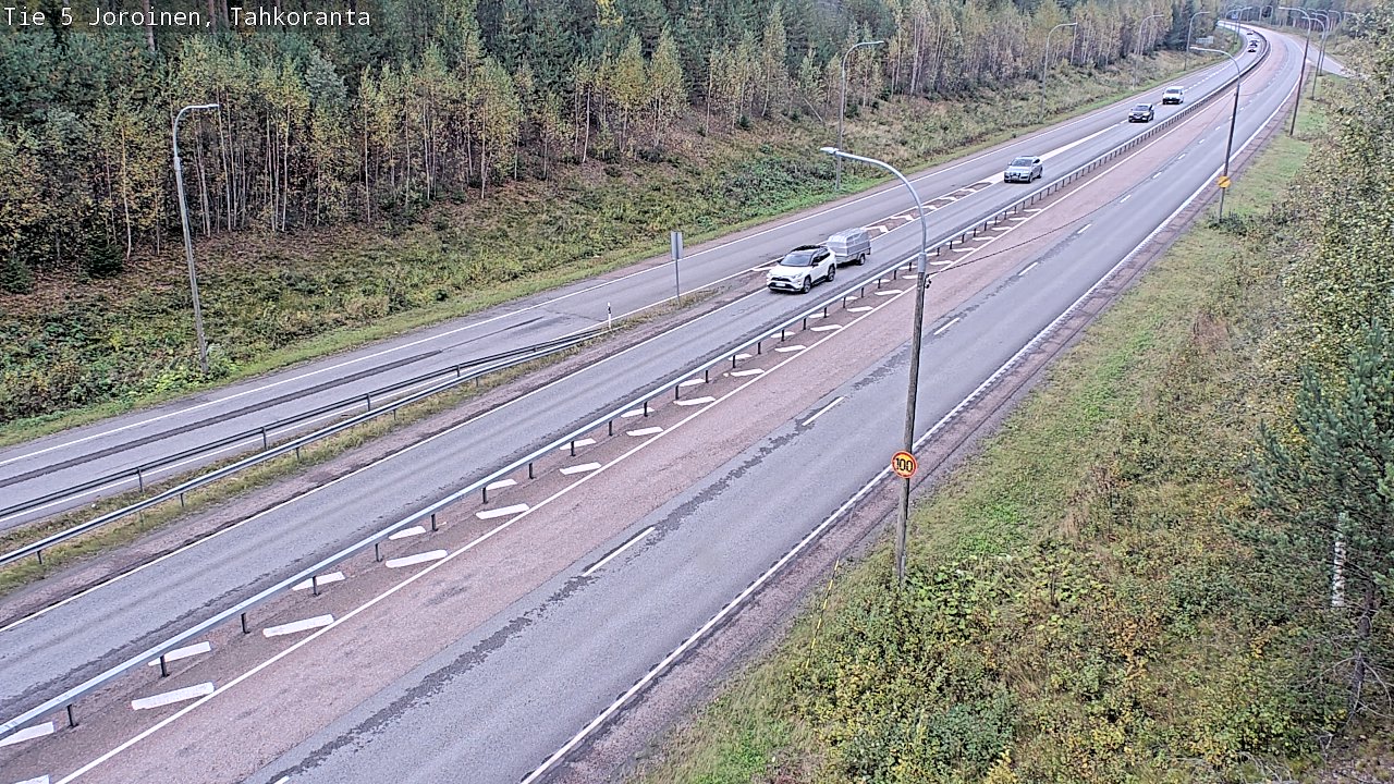 Weather Camera Image Väg 5 Jorois, Tahkoranta, Joroinen, Pohjois-Savo