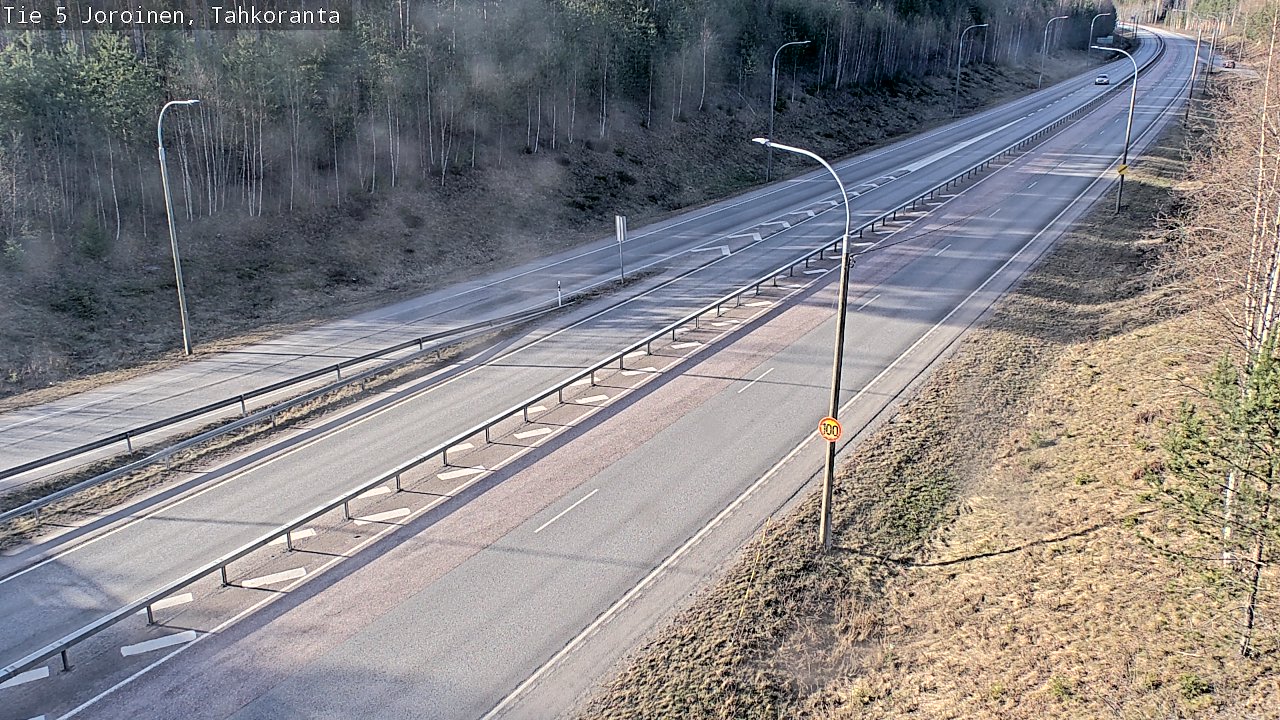 Weather Camera Image Road 5 Joroinen, Tahkoranta, Joroinen, Pohjois-Savo