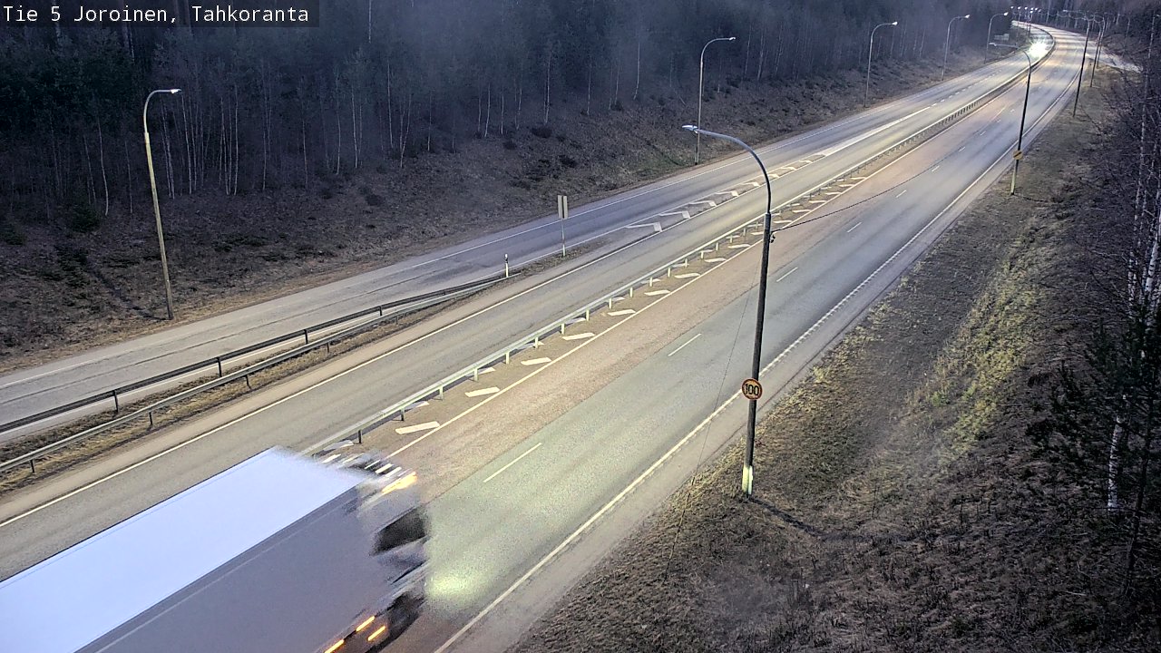 Weather Camera Image Road 5 Joroinen, Tahkoranta, Joroinen, Pohjois-Savo