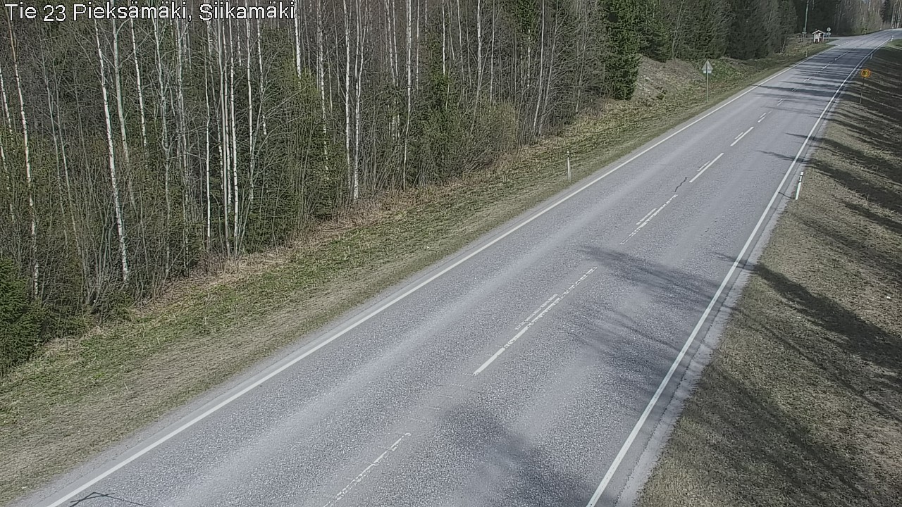 Weather Camera Image Road 23 Pieksämäki, Siikamäki, Pieksämäki, Etelä-Savo