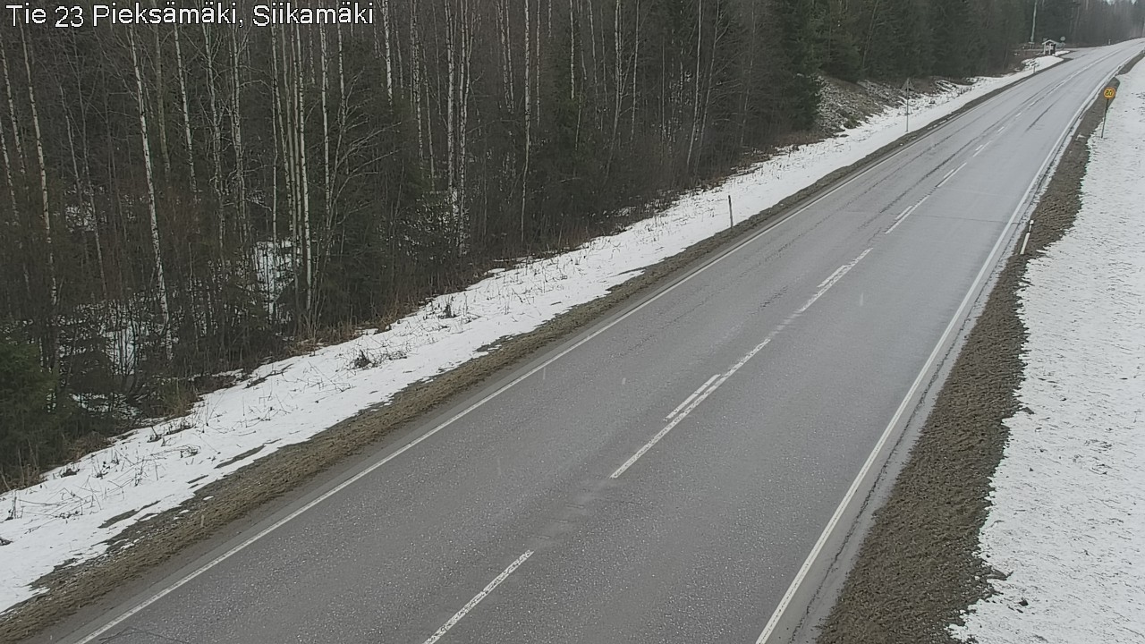Weather Camera Image Road 23 Pieksämäki, Siikamäki, Pieksämäki, Etelä-Savo