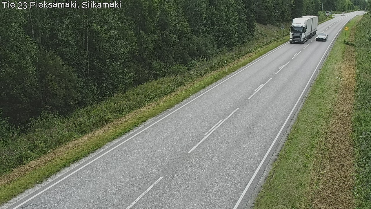 Weather Camera Image Väg 23 Pieksämäki, Siikamäki, Pieksämäki, Etelä-Savo