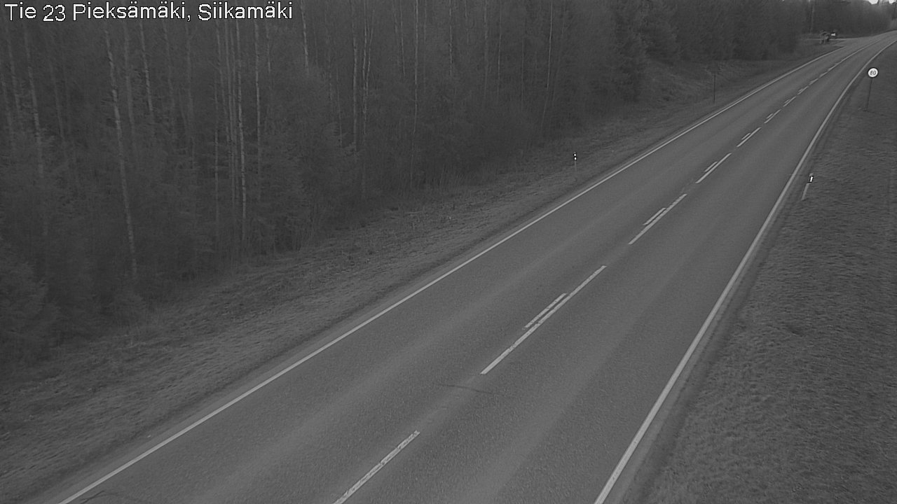 Weather Camera Image Road 23 Pieksämäki, Siikamäki, Pieksämäki, Etelä-Savo