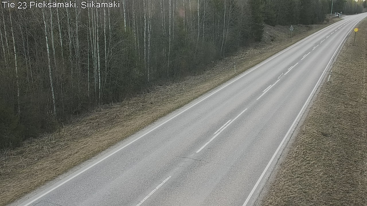 Weather Camera Image Road 23 Pieksämäki, Siikamäki, Pieksämäki, Etelä-Savo
