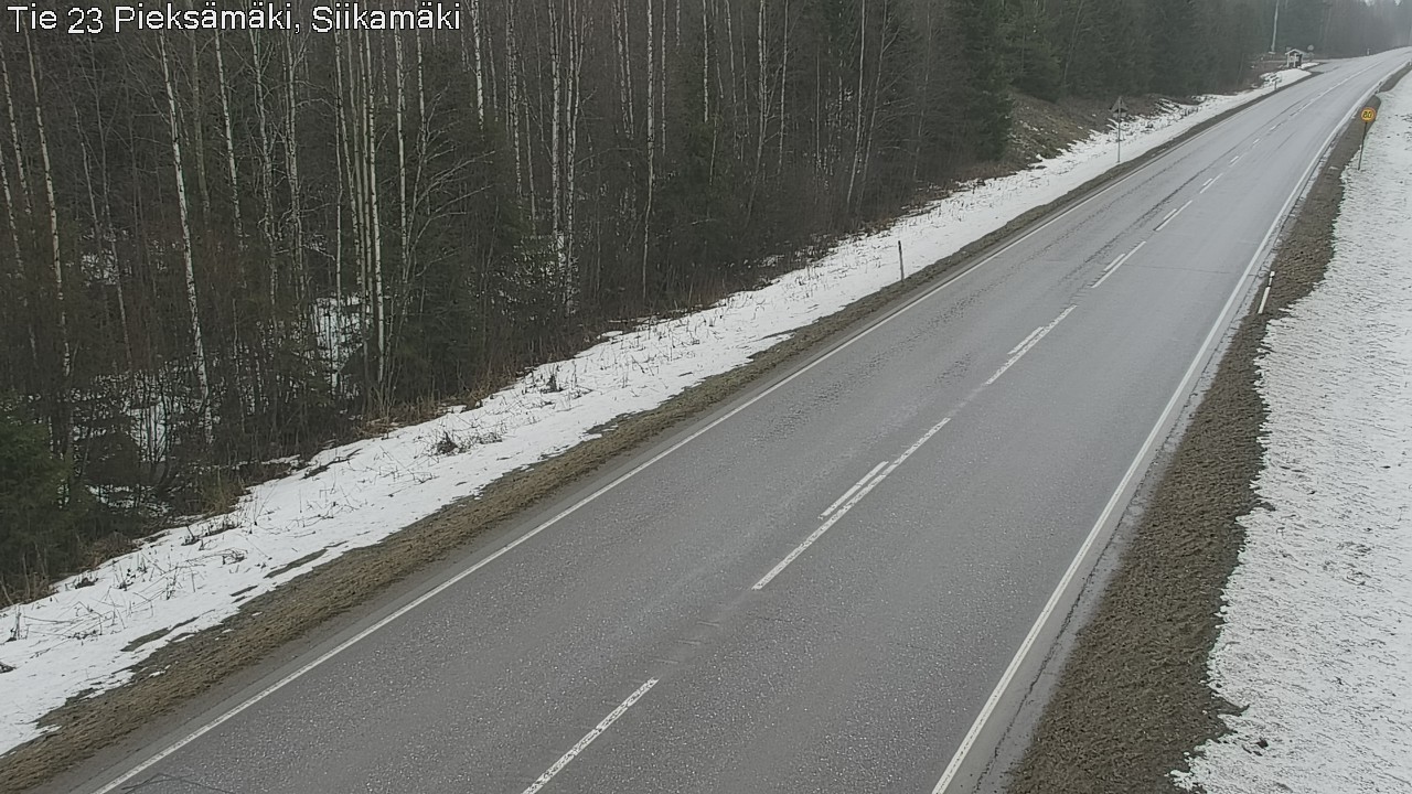 Weather Camera Image Road 23 Pieksämäki, Siikamäki, Pieksämäki, Etelä-Savo