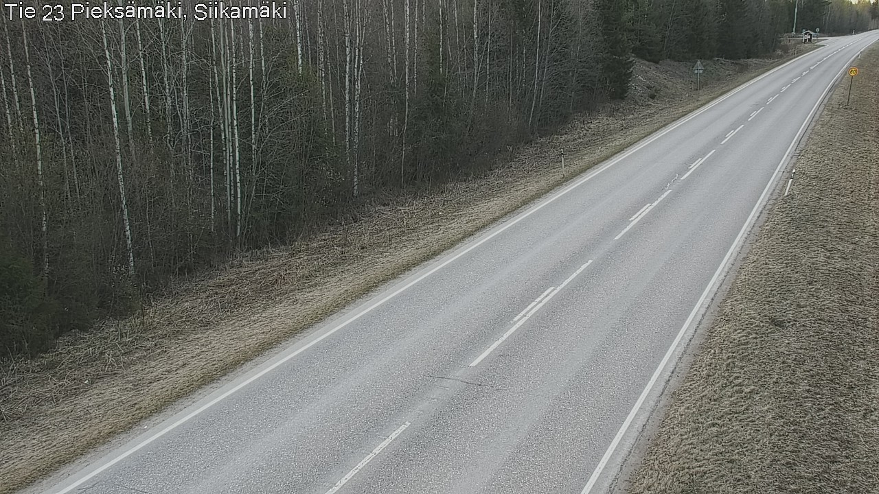 Weather Camera Image Road 23 Pieksämäki, Siikamäki, Pieksämäki, Etelä-Savo