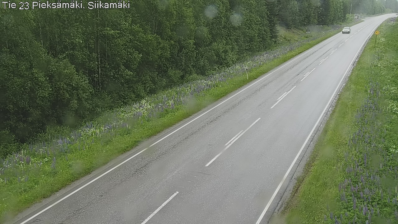 Weather Camera Image Väg 23 Pieksämäki, Siikamäki, Pieksämäki, Etelä-Savo