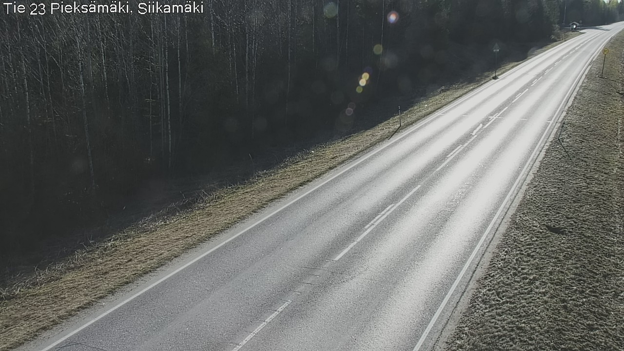 Weather Camera Image Road 23 Pieksämäki, Siikamäki, Pieksämäki, Etelä-Savo