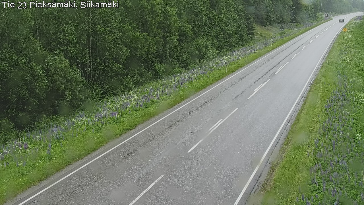Weather Camera Image Väg 23 Pieksämäki, Siikamäki, Pieksämäki, Etelä-Savo