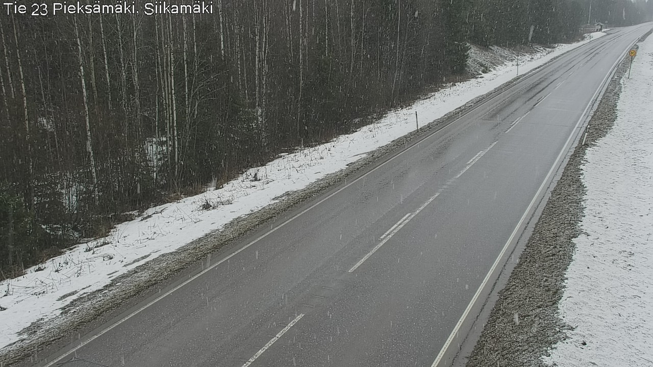 Weather Camera Image Väg 23 Pieksämäki, Siikamäki, Pieksämäki, Etelä-Savo