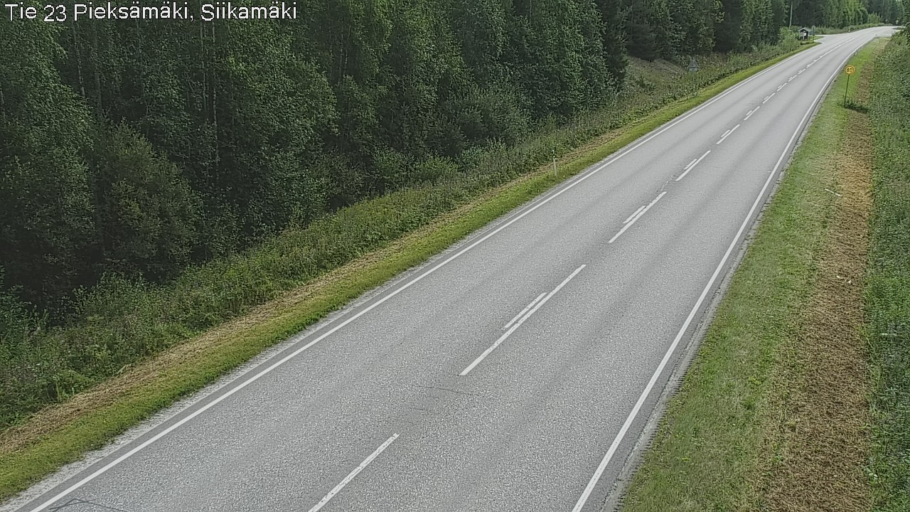Weather Camera Image Väg 23 Pieksämäki, Siikamäki, Pieksämäki, Etelä-Savo