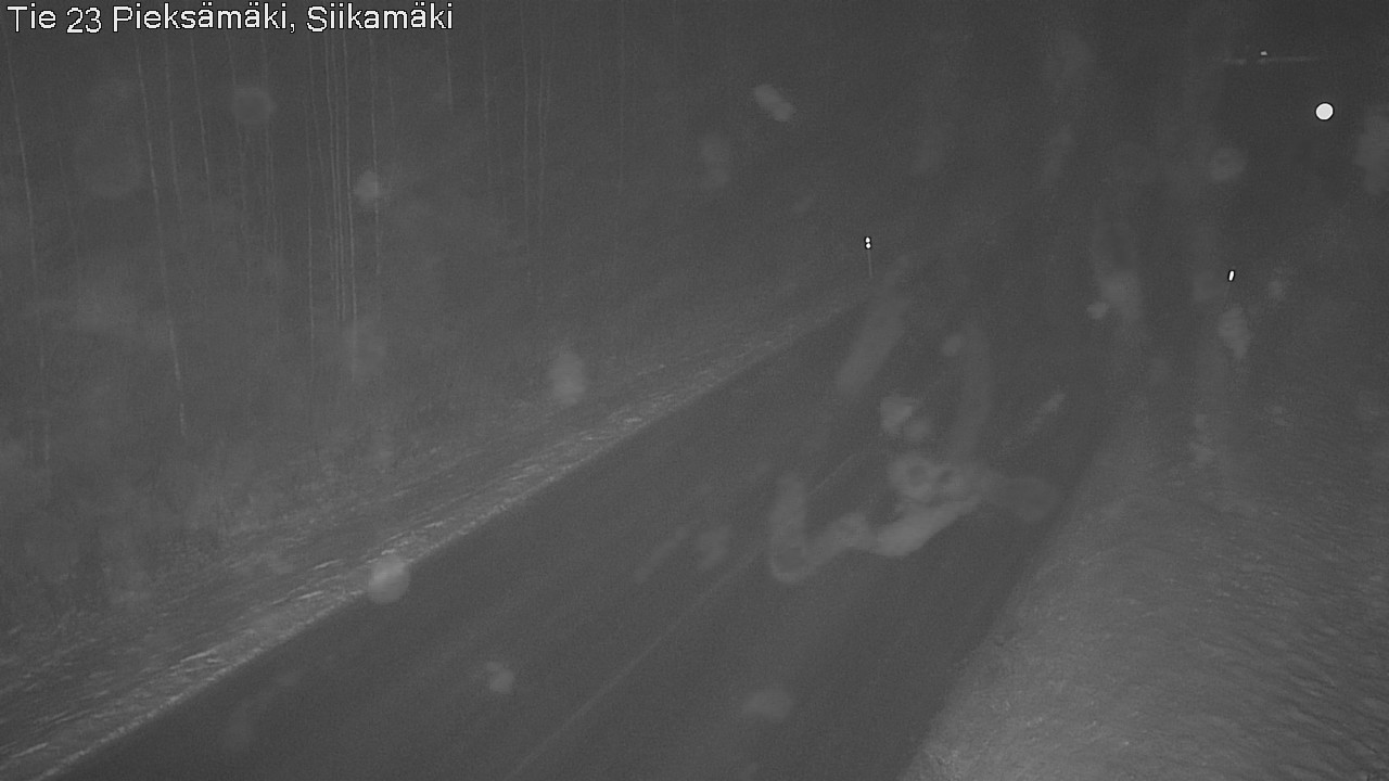 Weather Camera Image Väg 23 Pieksämäki, Siikamäki, Pieksämäki, Etelä-Savo