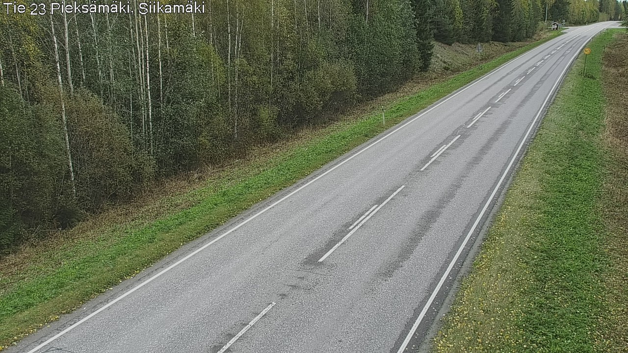 Weather Camera Image Väg 23 Pieksämäki, Siikamäki, Pieksämäki, Etelä-Savo