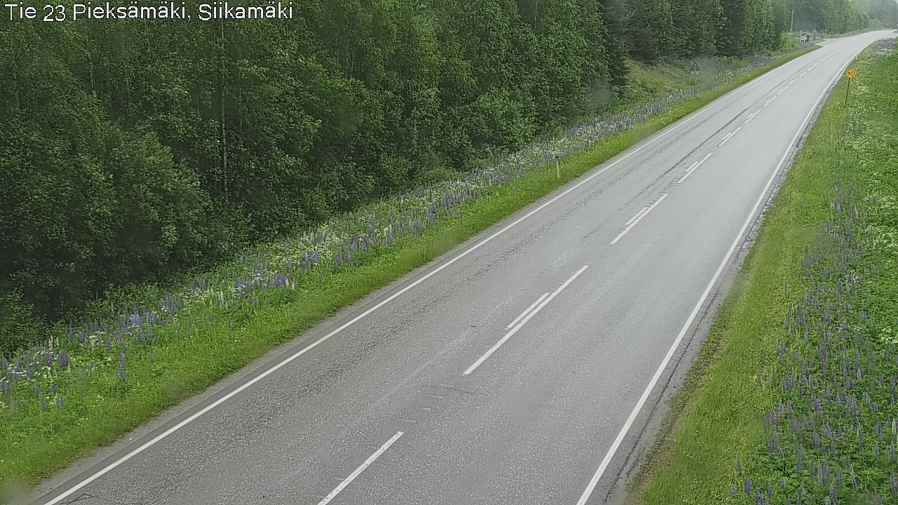 Weather Camera Image Väg 23 Pieksämäki, Siikamäki, Pieksämäki, Etelä-Savo