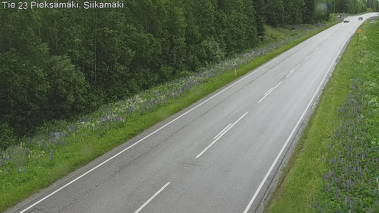Weather Camera Image Väg 23 Pieksämäki, Siikamäki, Pieksämäki, Etelä-Savo