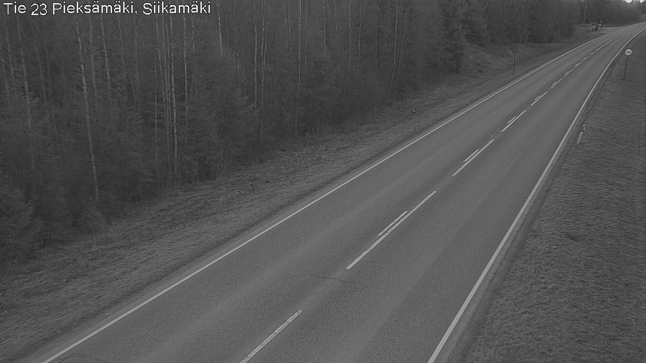 Weather Camera Image Road 23 Pieksämäki, Siikamäki, Pieksämäki, Etelä-Savo