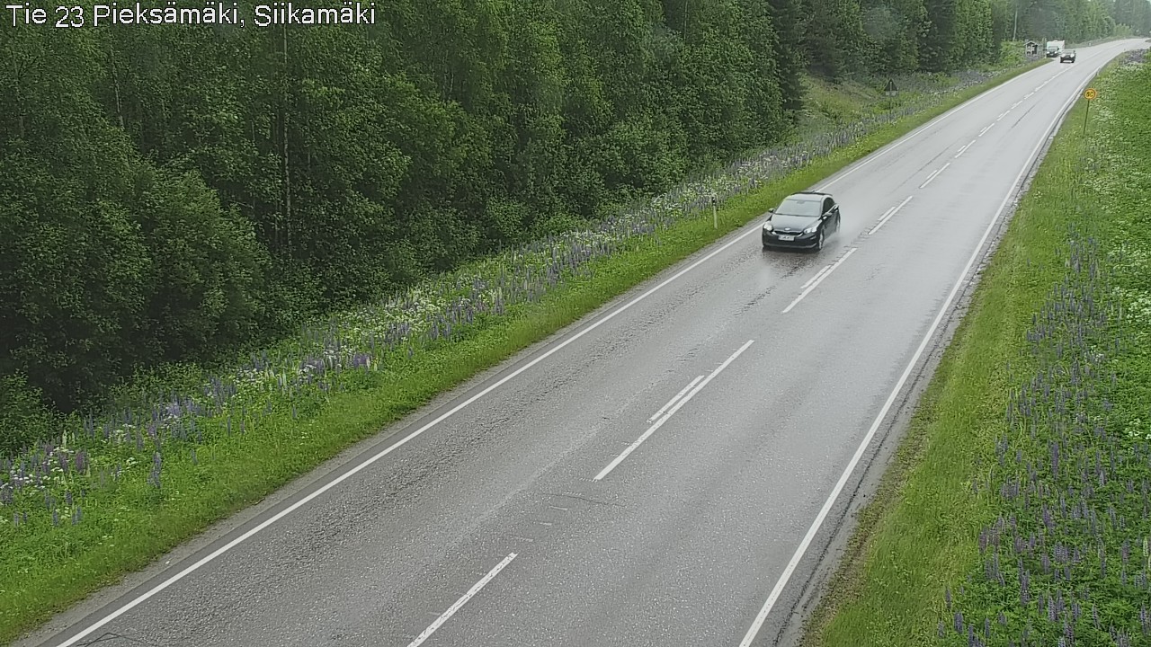 Weather Camera Image Väg 23 Pieksämäki, Siikamäki, Pieksämäki, Etelä-Savo