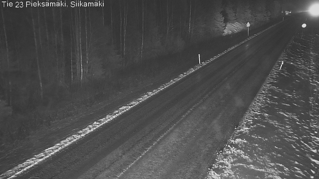 Weather Camera Image Väg 23 Pieksämäki, Siikamäki, Pieksämäki, Etelä-Savo