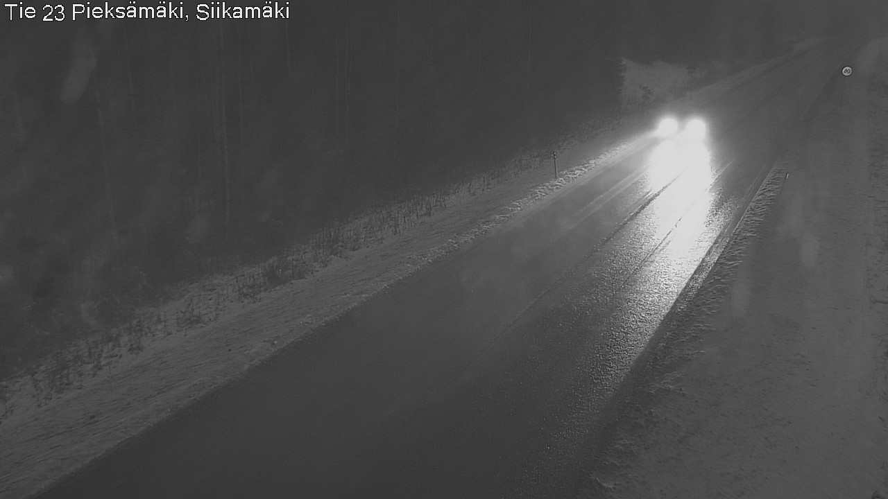 Weather Camera Image Väg 23 Pieksämäki, Siikamäki, Pieksämäki, Etelä-Savo