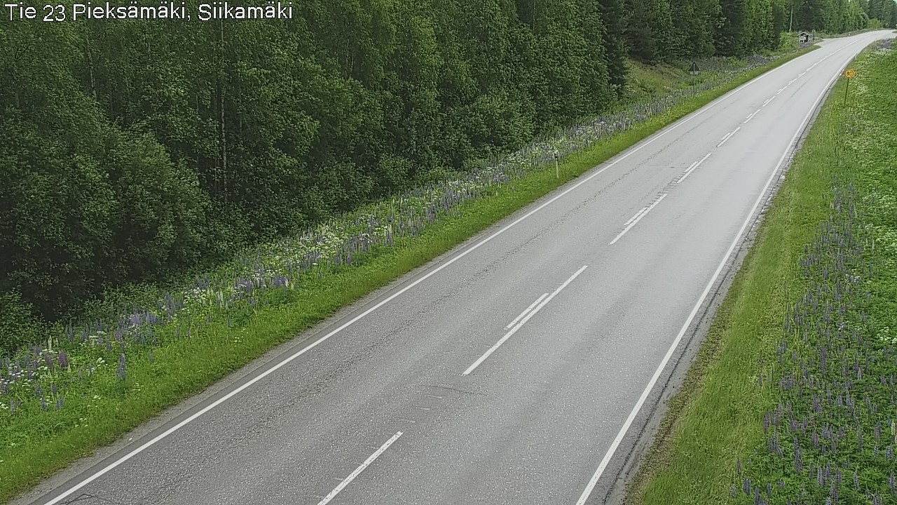Weather Camera Image Väg 23 Pieksämäki, Siikamäki, Pieksämäki, Etelä-Savo