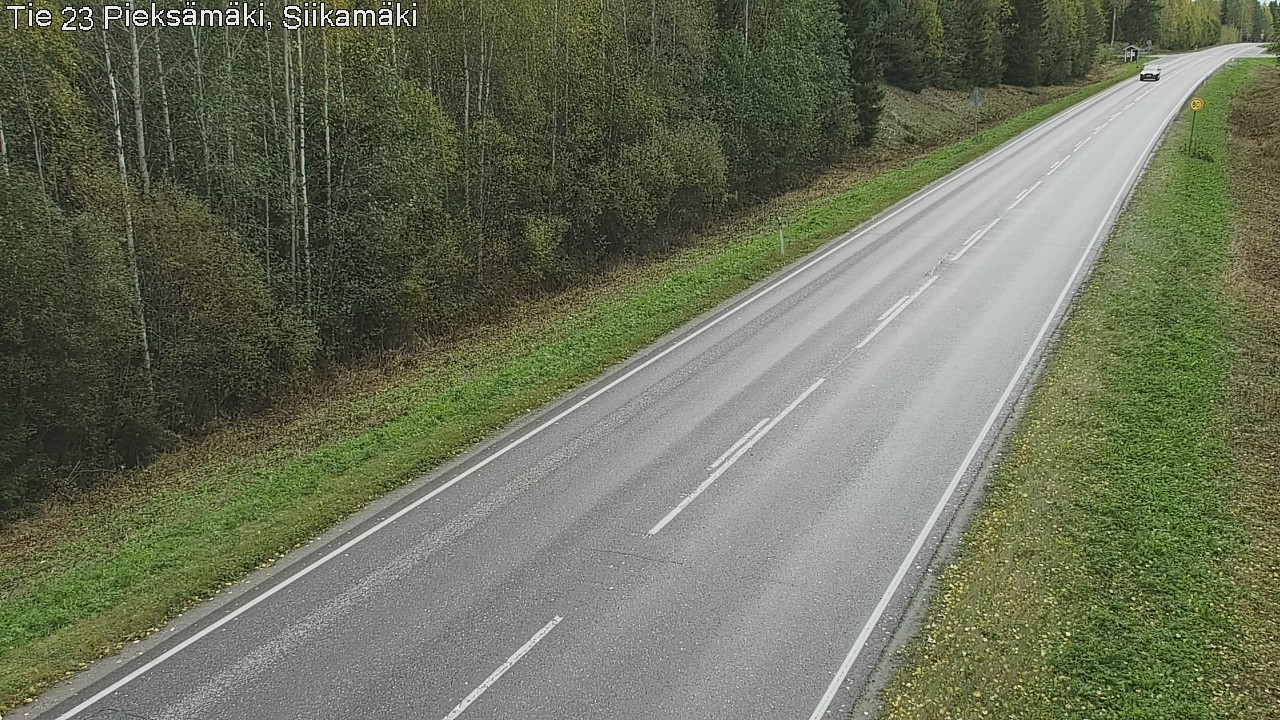 Weather Camera Image Väg 23 Pieksämäki, Siikamäki, Pieksämäki, Etelä-Savo