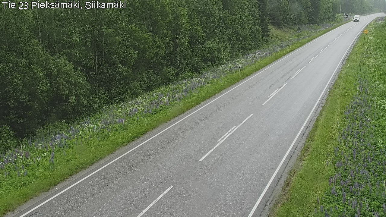 Weather Camera Image Väg 23 Pieksämäki, Siikamäki, Pieksämäki, Etelä-Savo