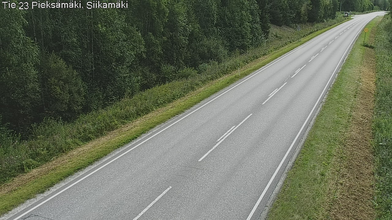 Weather Camera Image Väg 23 Pieksämäki, Siikamäki, Pieksämäki, Etelä-Savo