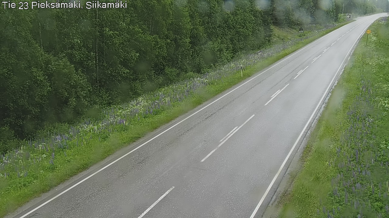 Weather Camera Image Väg 23 Pieksämäki, Siikamäki, Pieksämäki, Etelä-Savo