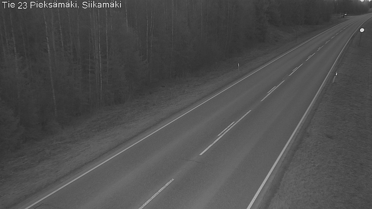 Weather Camera Image Road 23 Pieksämäki, Siikamäki, Pieksämäki, Etelä-Savo