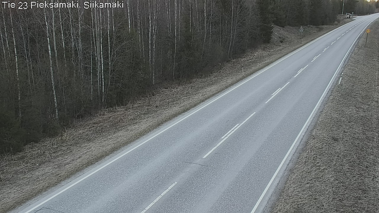 Weather Camera Image Road 23 Pieksämäki, Siikamäki, Pieksämäki, Etelä-Savo