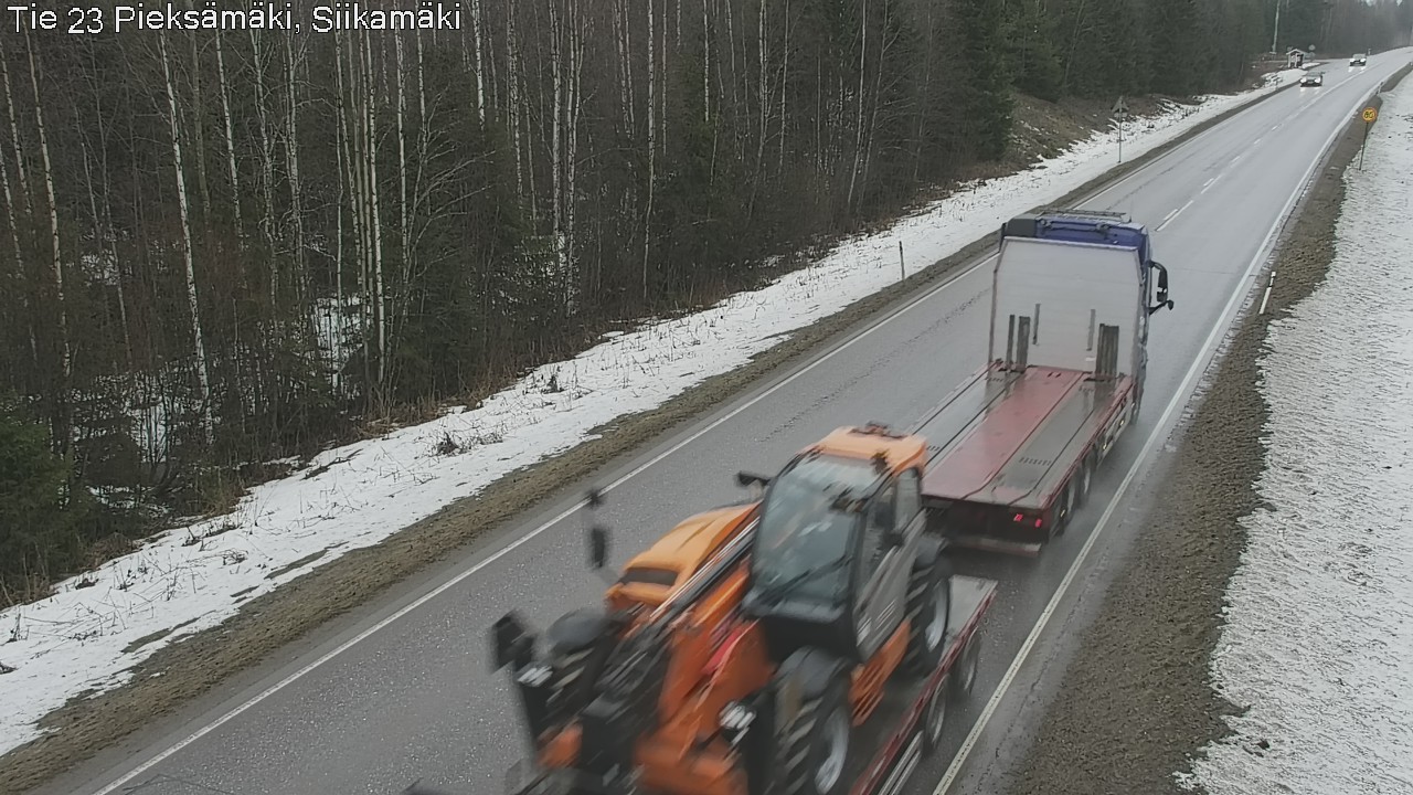 Weather Camera Image Road 23 Pieksämäki, Siikamäki, Pieksämäki, Etelä-Savo