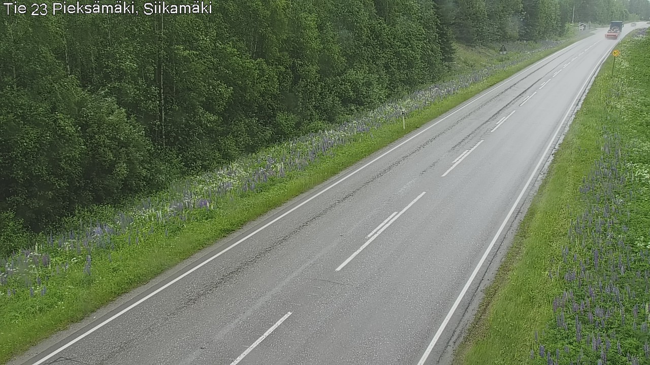 Weather Camera Image Väg 23 Pieksämäki, Siikamäki, Pieksämäki, Etelä-Savo