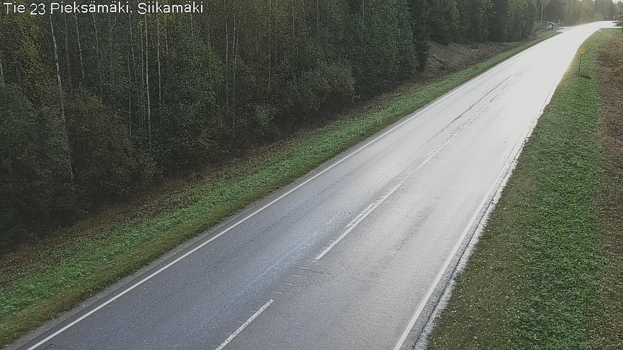 Weather Camera Image Väg 23 Pieksämäki, Siikamäki, Pieksämäki, Etelä-Savo