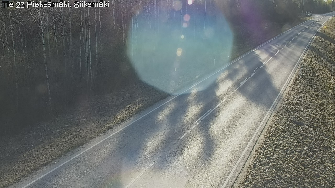 Weather Camera Image Road 23 Pieksämäki, Siikamäki, Pieksämäki, Etelä-Savo