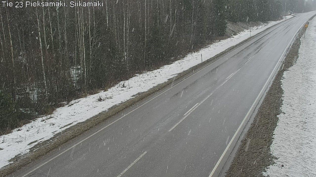 Weather Camera Image Väg 23 Pieksämäki, Siikamäki, Pieksämäki, Etelä-Savo