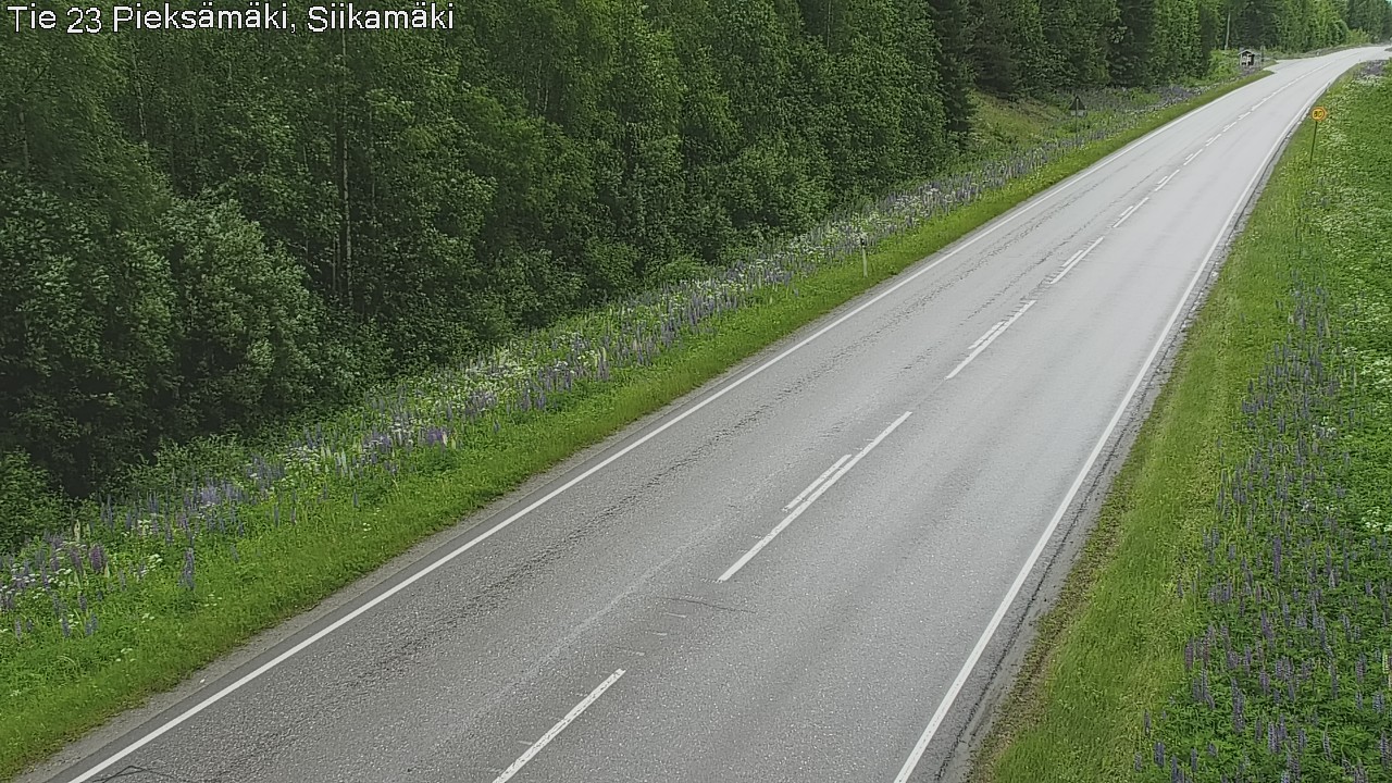 Weather Camera Image Väg 23 Pieksämäki, Siikamäki, Pieksämäki, Etelä-Savo