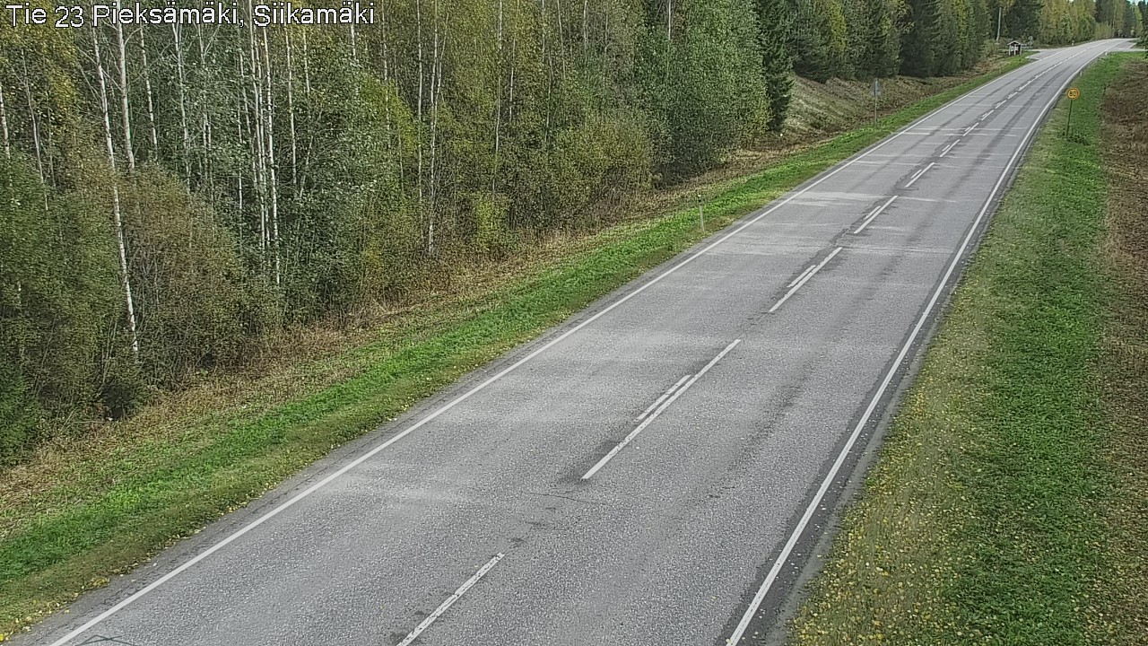 Weather Camera Image Väg 23 Pieksämäki, Siikamäki, Pieksämäki, Etelä-Savo
