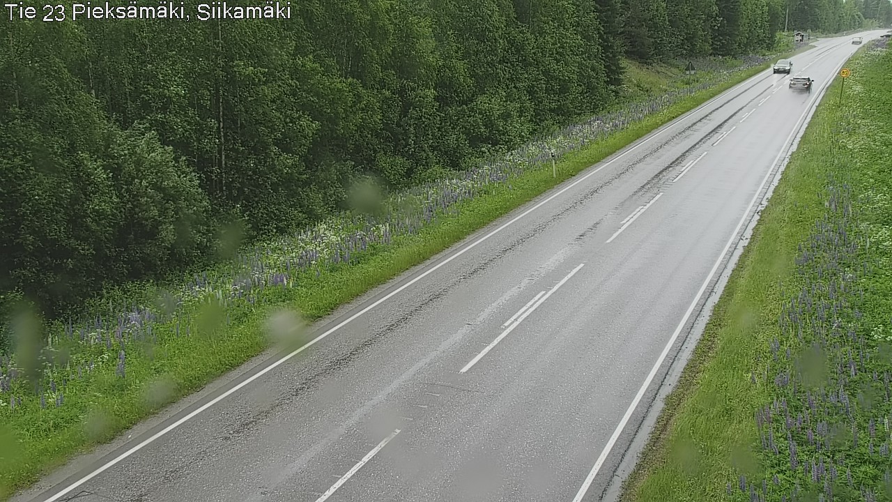 Weather Camera Image Väg 23 Pieksämäki, Siikamäki, Pieksämäki, Etelä-Savo
